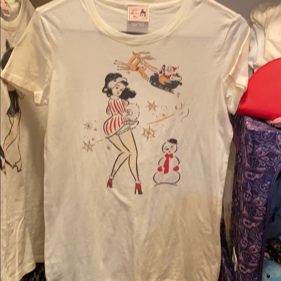 Mischief Made Christmas pin up shirtđ